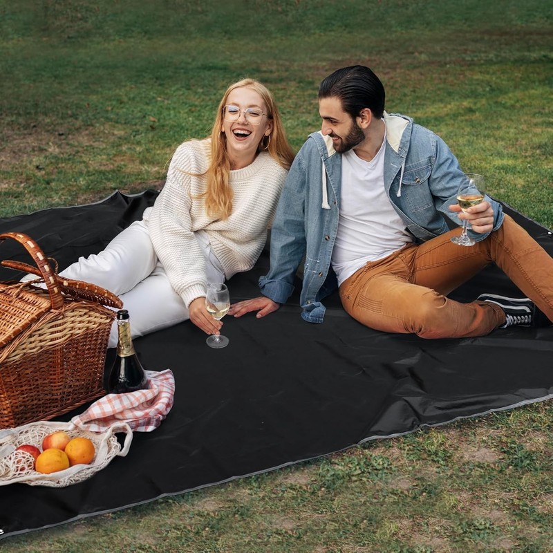 Waterproof Camping Tent Tarp 55"x87" - Durable & Lightweight gallery