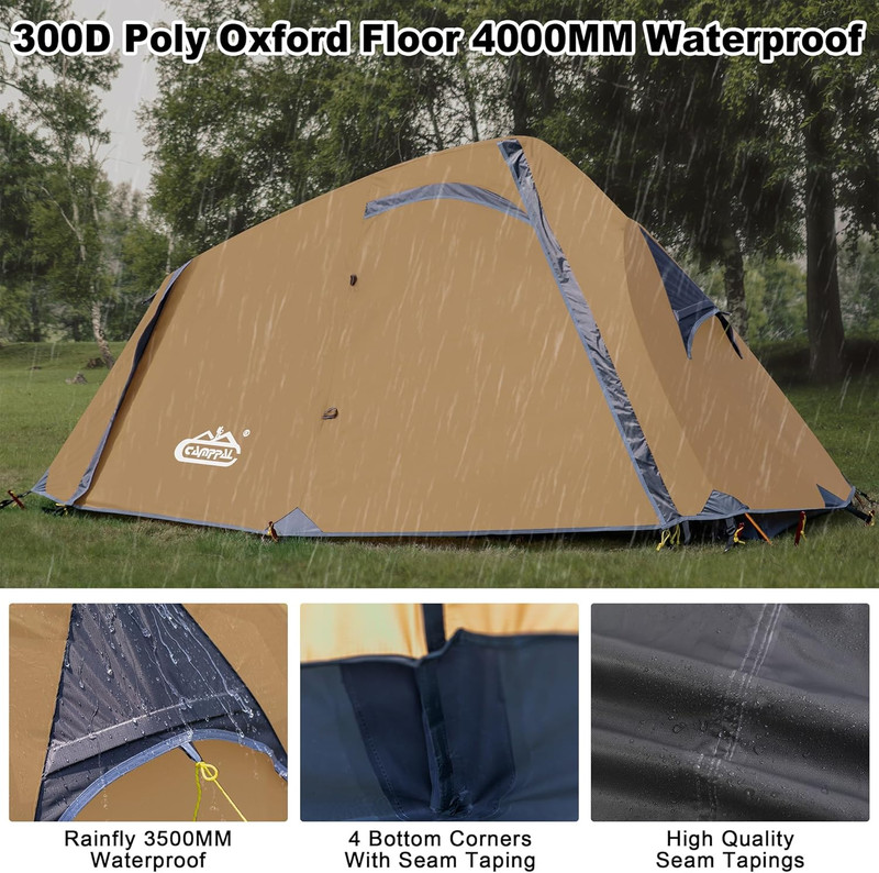 1 Person Backpacking Tent Waterproof Windproof Single Person Tent Lighweight Com gallery