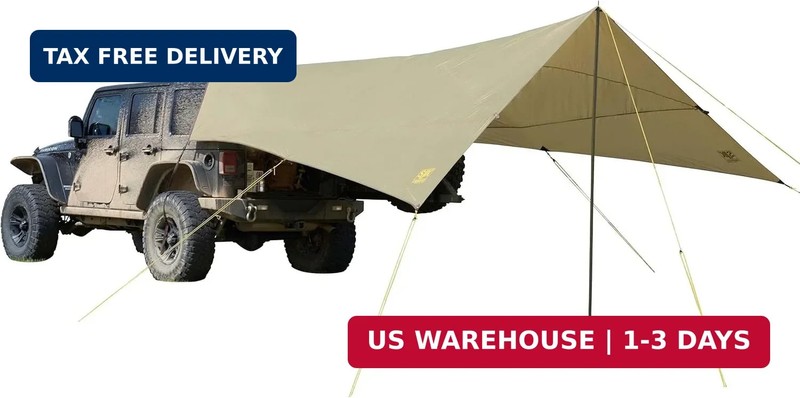 SJK Roadhouse Tarp, Hunting Camping & Overland Shelter Protects from