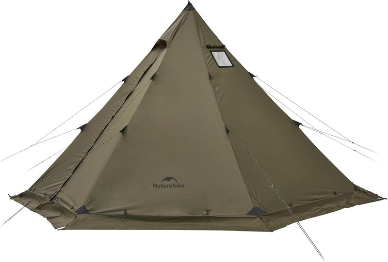 Ranch Fire Teepee Tent, Cold Weather Winter Hot Tent with Stove Jack, 4-6 Per... gallery