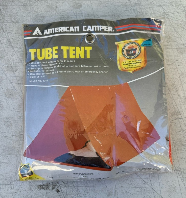 American Camper TUBE TENT 2-Person 96″ x 72″ Backpacking Tent Lightweight 1744