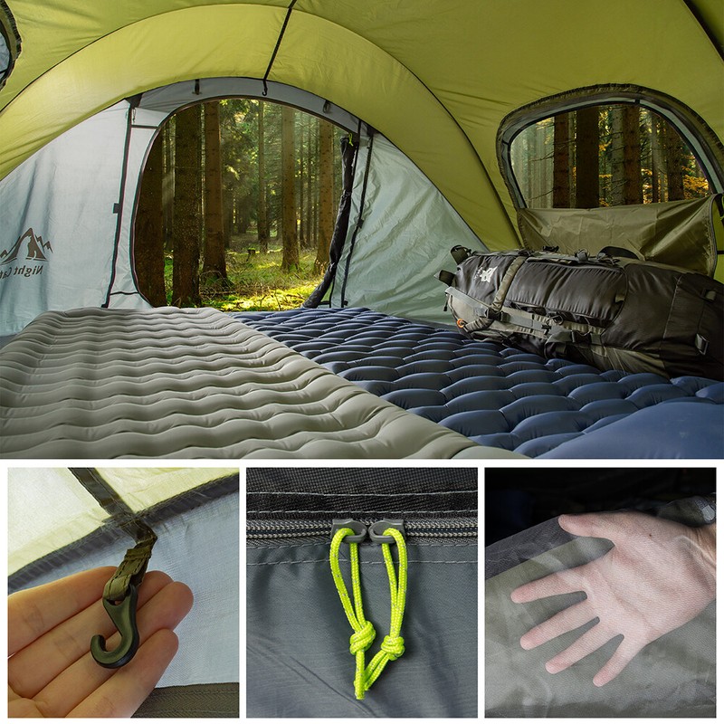 Waterproof 2 Person Tent Backpacking Hiking Camping Tent Sun Shelter Folding gallery