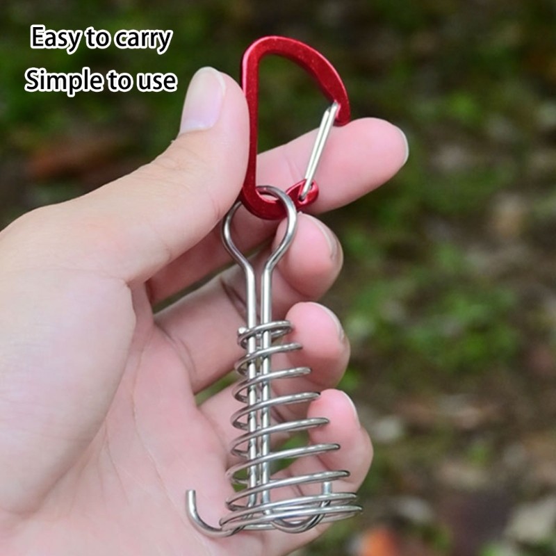 Windproof Octopuses Tent Stakes with Spring Buckle Deck Anchors Peg Tent Nails gallery