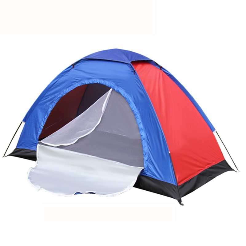 Tent Oxford Cloth 170T PU Polyester With Single Layer Door Ventilation System gallery