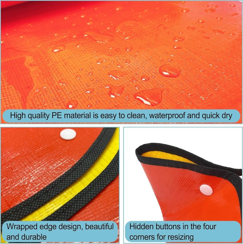 39.5" Camp Shower Tent Bottom Mat, Non Slip Changing Tent Bottom Pad, Removable gallery