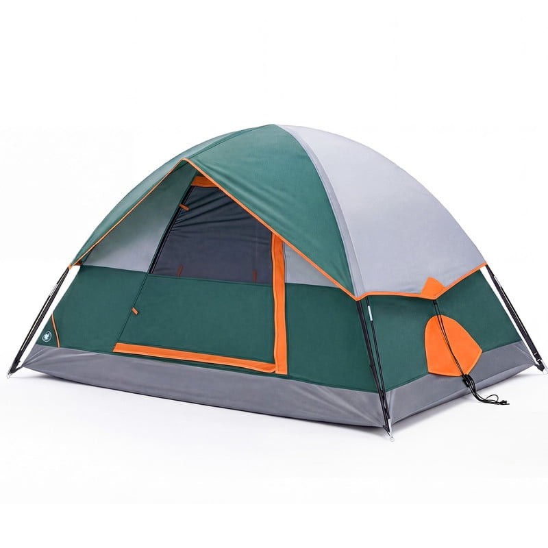 4 Person Waterproof Camping Tent with Rainfly, Easy Setup Dome Tent