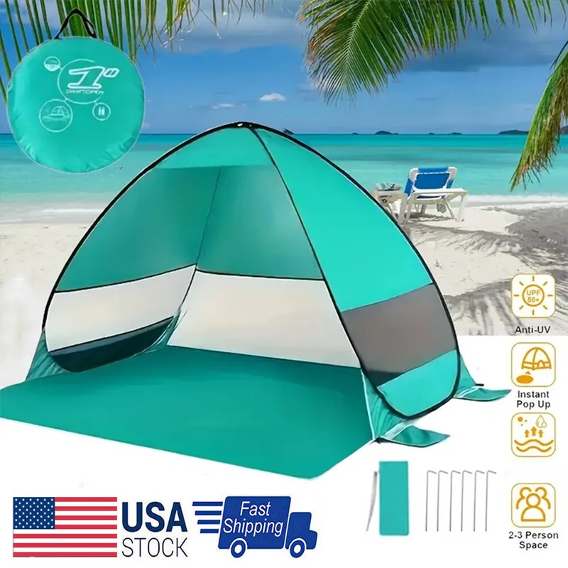 Pop Up Beach Tent Sun Shade Shelter Anti-UV Outdoor Camping Portable Canopy USA