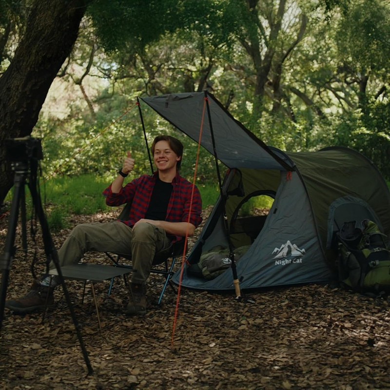 Outdoor Camping Tent Waterproof Windproof Hiking Pop Up Instant Tents 1 Person gallery