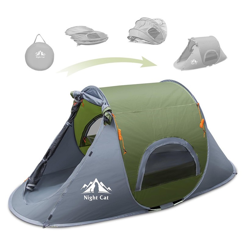 1 People Camping Hiking Tent Waterproof Automatic Instant Pop Up Tent Ultralight