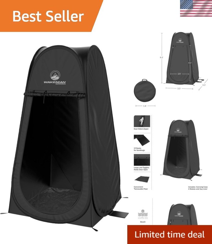 Versatile Pop Up Shower Tent with Water-Resistant Fabric for Outdoor Adventures