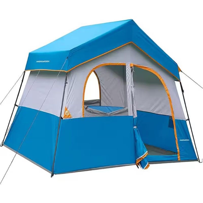 Outdoor 6 Person Camping Tent Portable Easy Set up Family Tent for Hiking, Backp