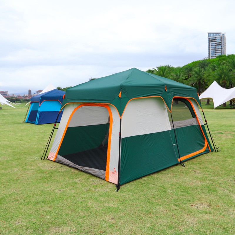 Large Tent 6-8 Person,Family Cabin Tents,Instant,2 Rooms,3 Doors and 3 Window... gallery