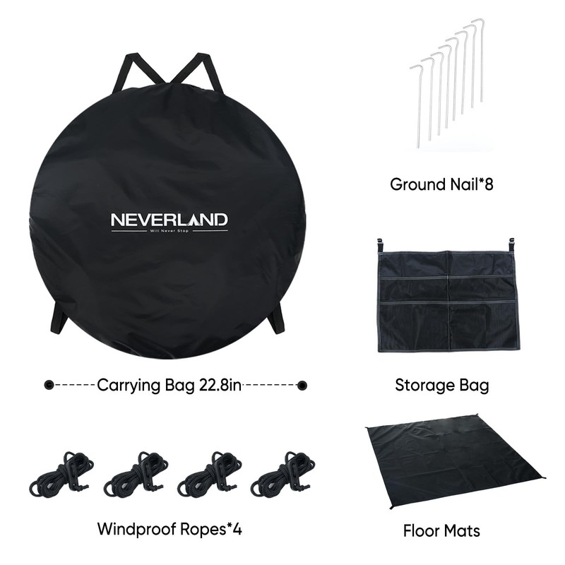 Pop up Privacy Shower Tent - Portable Changing Shower Tent, Dressing Room, Ba... gallery