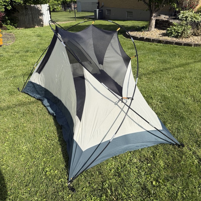 Kelty Streamside 2 2-Person 3-Season Dome Tent Gray/Blue w/ Poles Stakes gallery