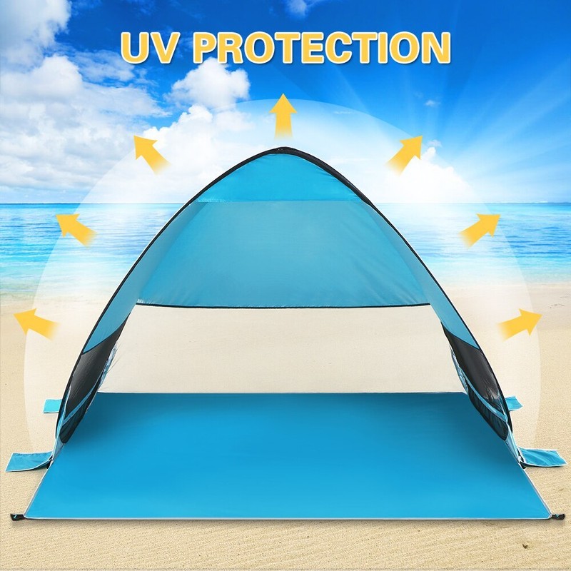Pop Up Beach Canopy Sun Shade Shelter Outdoor Camping Fishing Tent Mesh Portable gallery