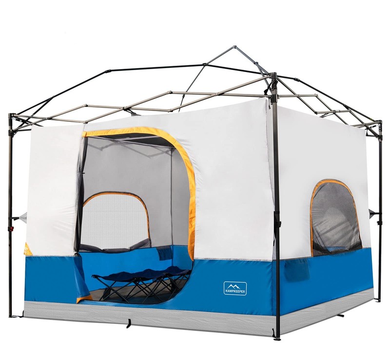 Camping Inner Tent for Pop Up Canopy, Converts 10’x10′ Straight Leg Canopy in…