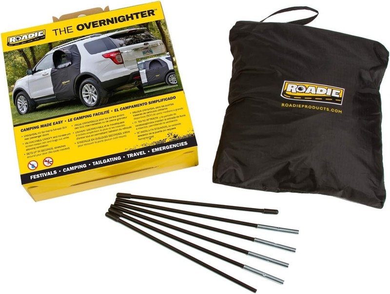 OVERNIGHTER SUV Window Tent with Bug Screen Retractable Awning Camping Patented gallery