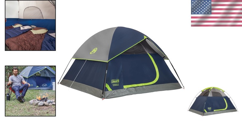 Sundome Camping Tent - 3 Person, Quick Setup, Weatherproof gallery