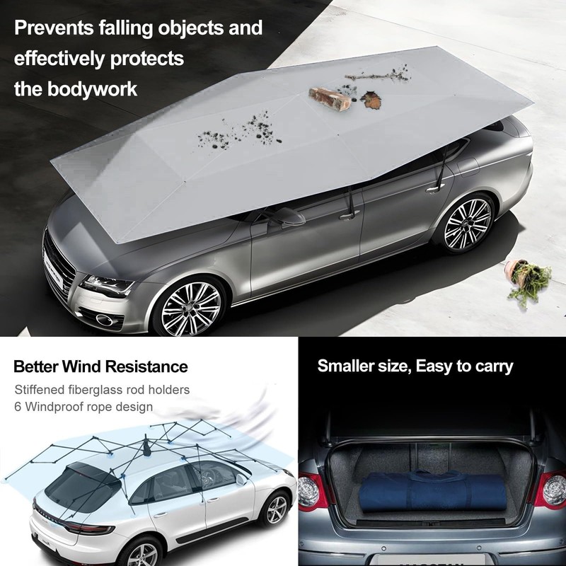 Fully Auto Car Umbrella Sun Shade (Silver Grey, 189 inch) gallery