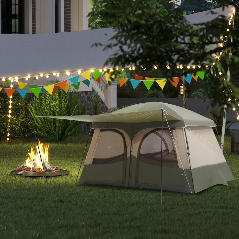 Tents，3-4 Person Camping Tent with Extended Vestibule，Weather Resistant Famil... gallery