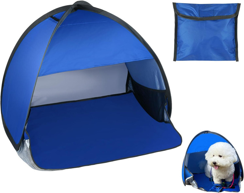 Mini Tent for Pets Small Dog Tent for Beach Portable Pop up Sun Shade Shelter wi