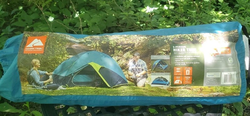 Ozark Trail 2 Person Hiker Tent 2 Vestibules With Seperate Entrances