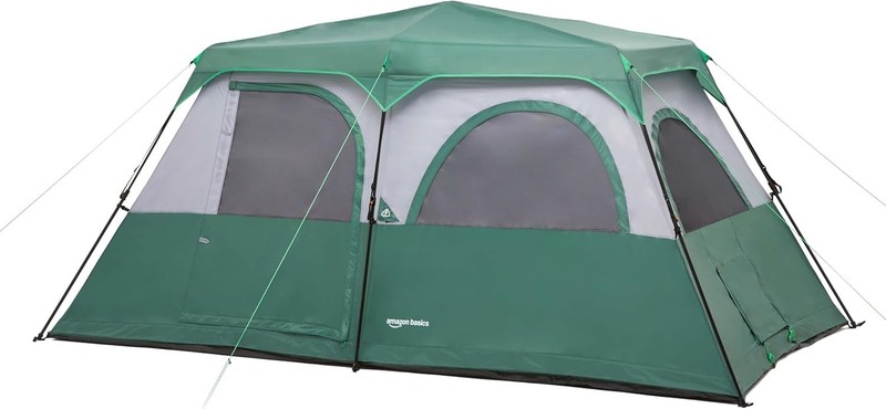 Instant Camping Tent W/ Rainfly Weather-Resistant Quick Setup