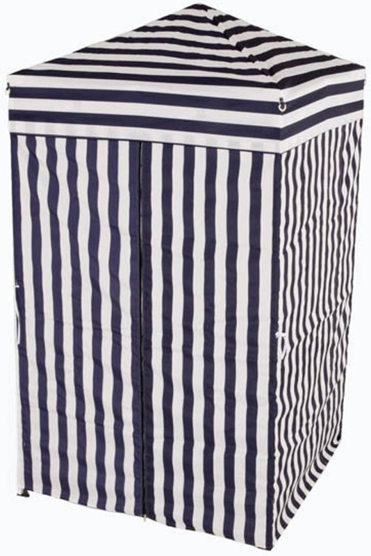 4' X 4' Portable Dressing Room, Pop up Portable Changing Room, Navy Blue / White gallery