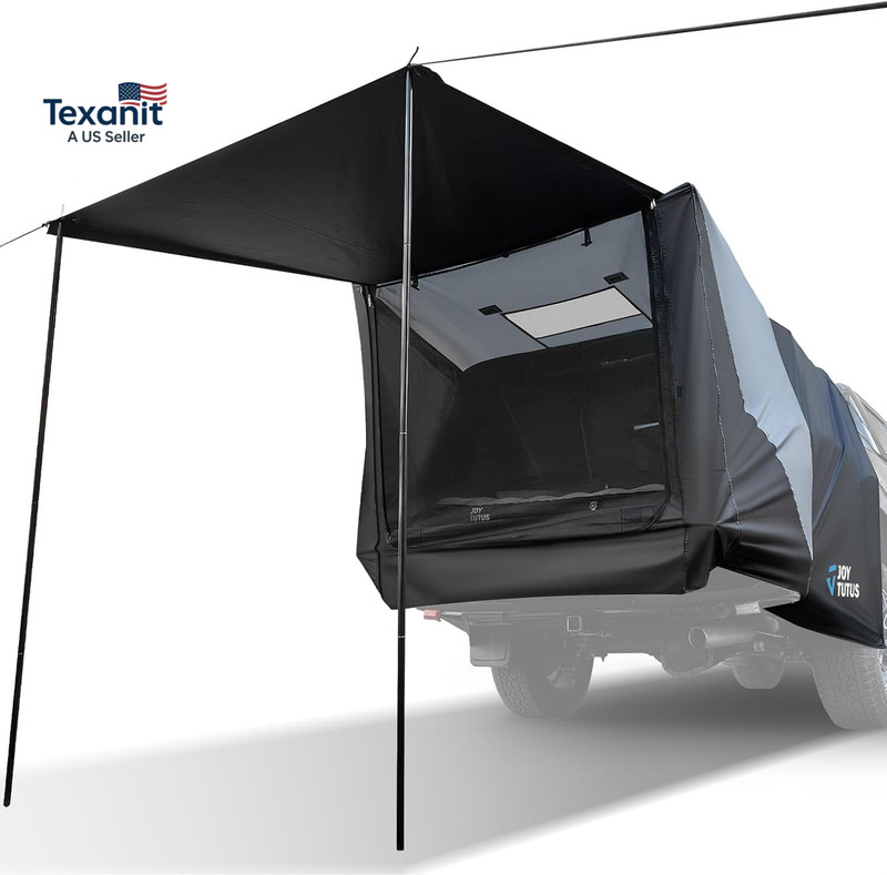 Truck Tent with Awning, Truck Bed Tailgate Tent Pickup Camping Tent Canopy (Only