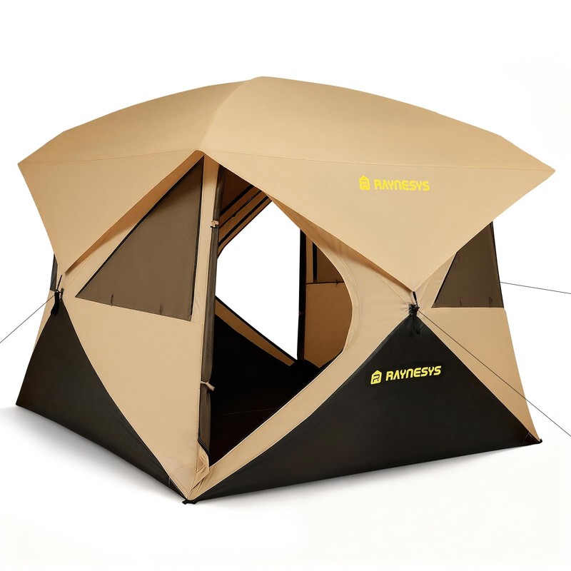Camping Tent, 4 Person Tent for Camping, Setup in 60 Seconds, 4 Person Pop up…
