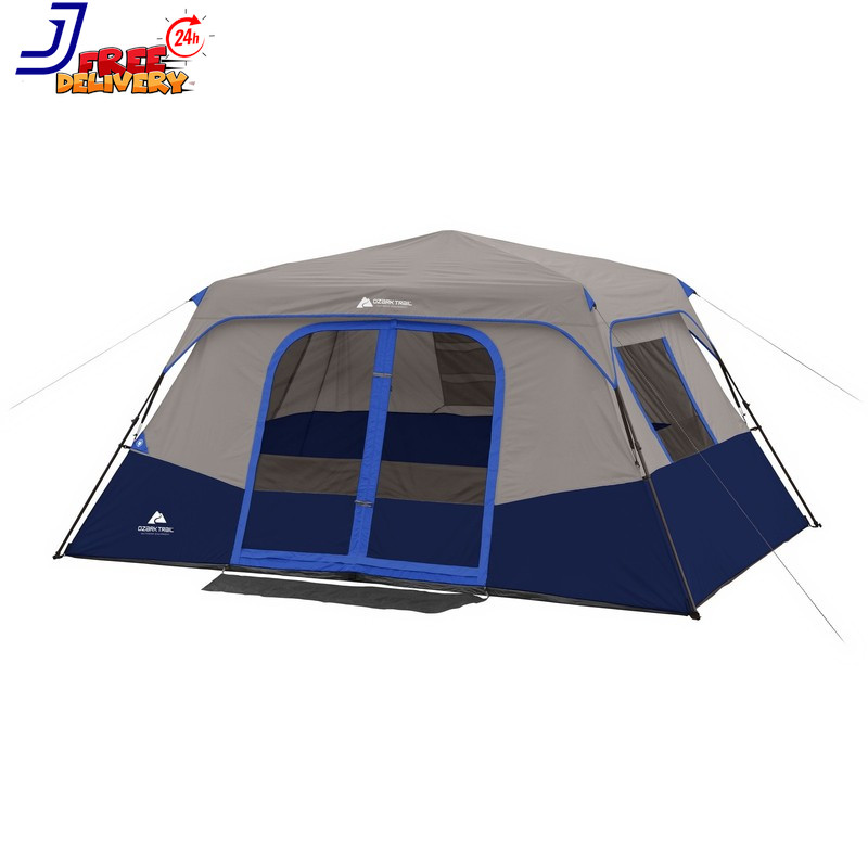 13' X 9' 8-Person Instant Cabin Tent 25.79 Lbs FREE SHIPPING