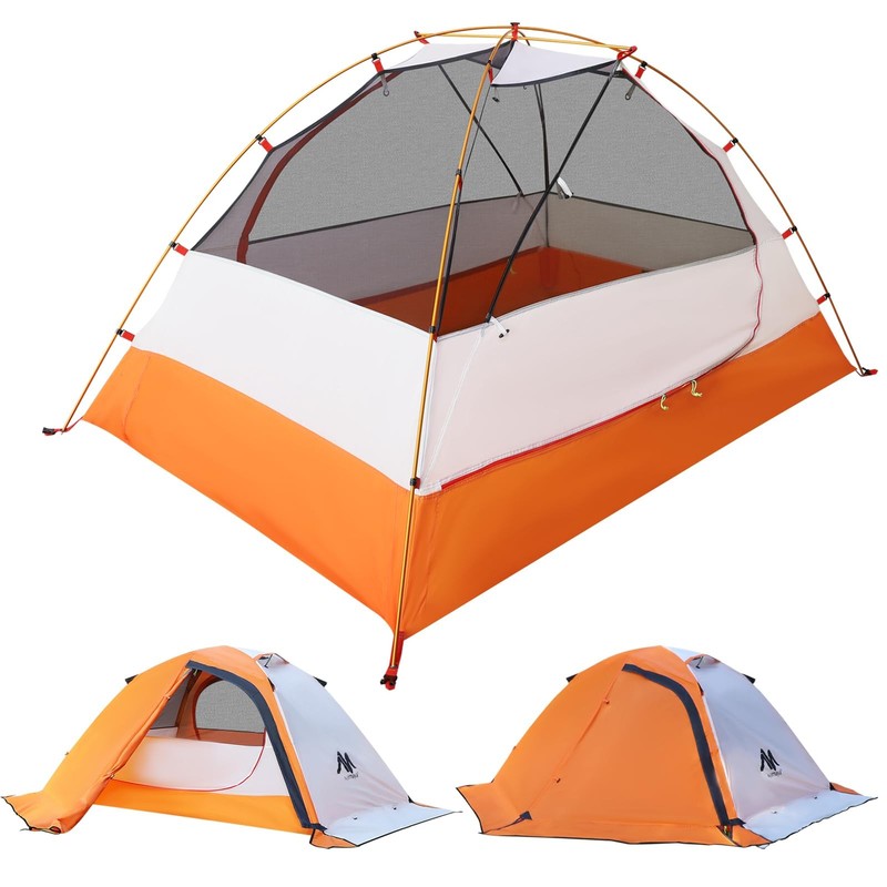 4 Season Backpacking Tent 2 Person Camping Tent Ultralight Waterproof All Weathe