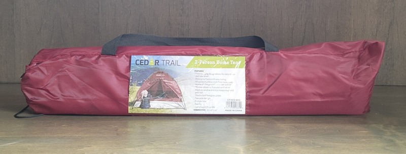 Cedar Trail 2-Person Dome Tent 70″x47″x39″, New with Carry Bag