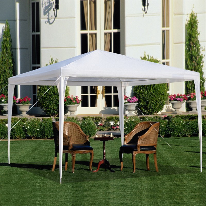 3 x 3m Waterproof Tent with Spiral Tubes White gallery