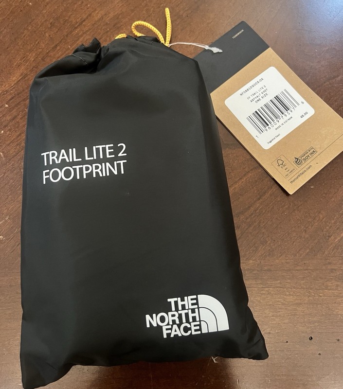 The North Face Trail Lite 2 Footprint Asphalt Grey NWT