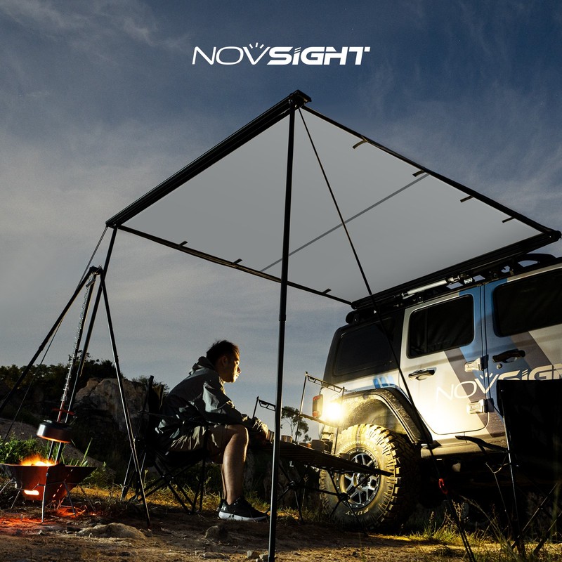 6.6x6.6' Car Side Awning Sun Shade 420D Waterproof Outdoor Camping Travel Tent gallery