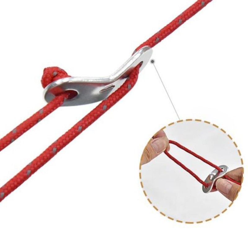 Premium Aluminum Alloy Wind Rope Adjuster for Reliable Camping Experience gallery