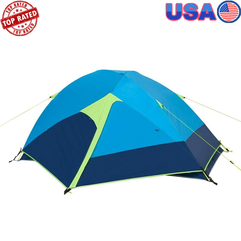 Recycled Poly Backpacking Tent 2-Person Vestibules D-Doors Rain Fly & Mesh Roof