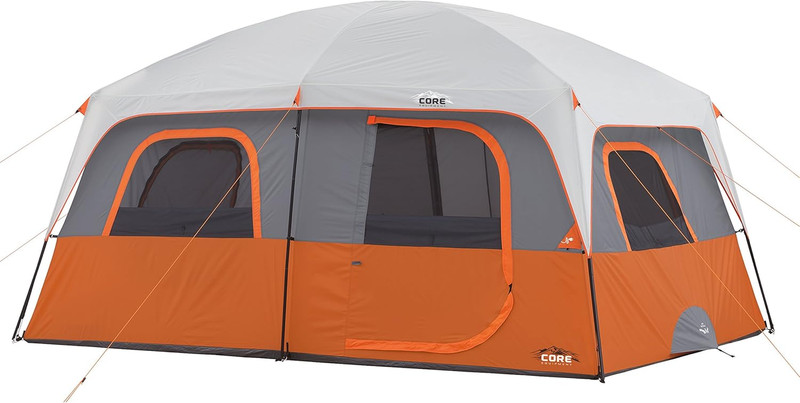 CORE Tent for Family Camping | 10 Person / 11 Person / 12 Person Large Multi Roo