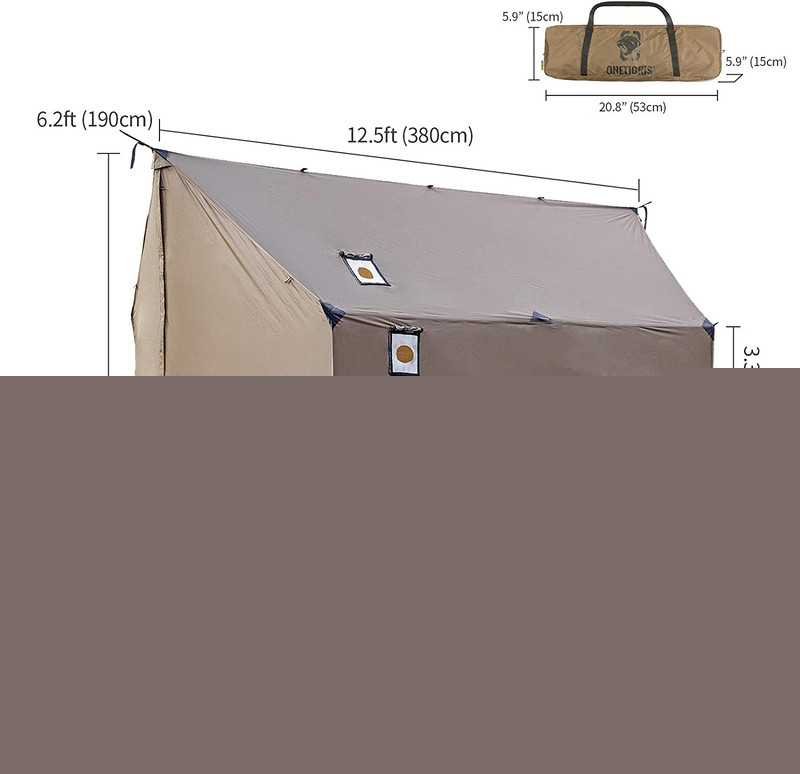 TEGIMEN Hammock Hot Tent with Stove Jack, Spacious Versatile Wall Tent with Snow gallery