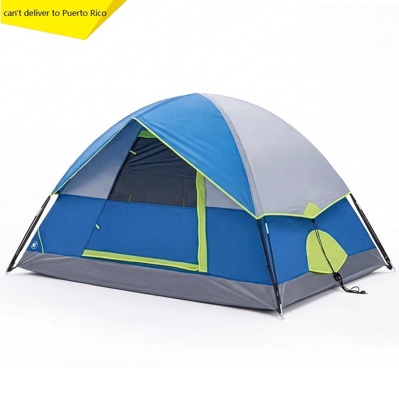 4 Person Waterproof Camping Tent with Rainfly, Easy Setup Dome Tent with Mesh