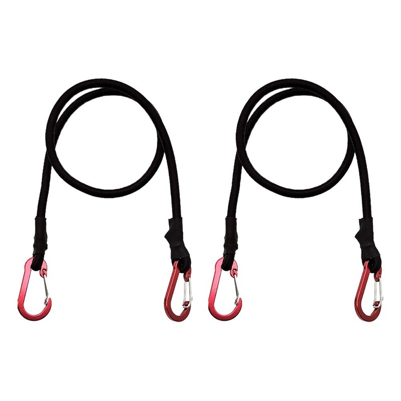 Bungee Cord Carabiner Hook Elastic Tie Straps Camping Supplies Storage gallery