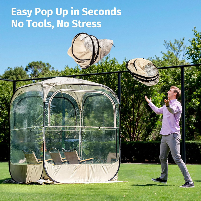 Weather Sports Tent for Fishing, Sports Event | Pop up Bubble Tent Instant Sun & gallery