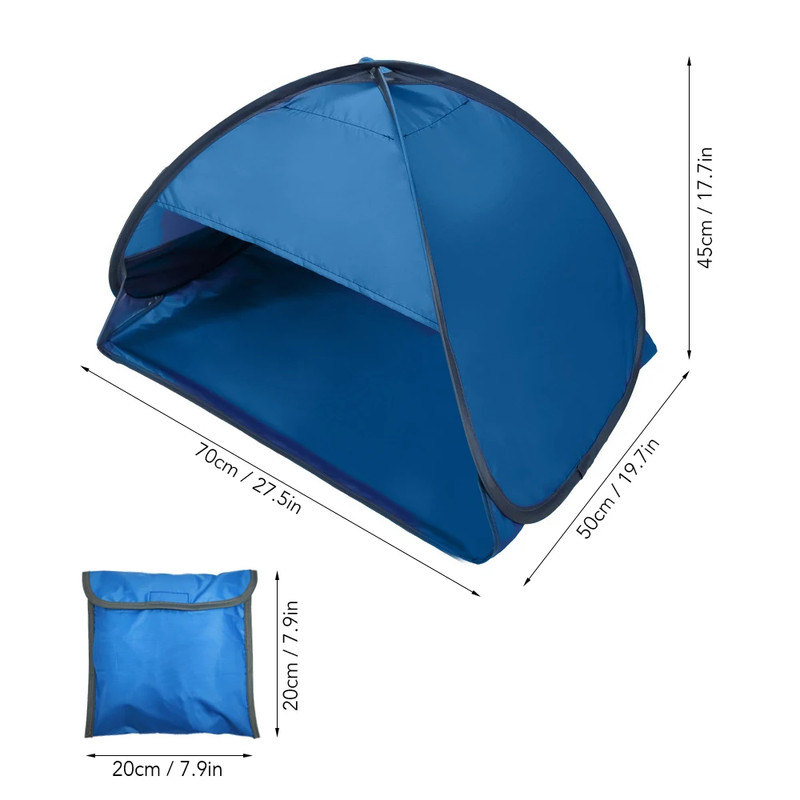 Portable Sun Shelter Outdoor Mini Sunbathing Head Tent Windproof Sand Proof Cano