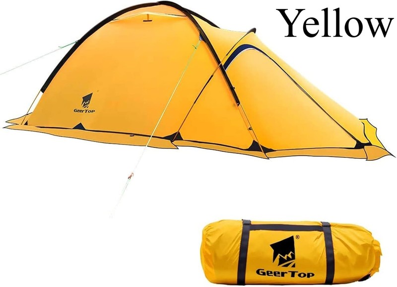 2 Person 4 Season Tent Waterproof Backpacking Tent Double Layer All Weather