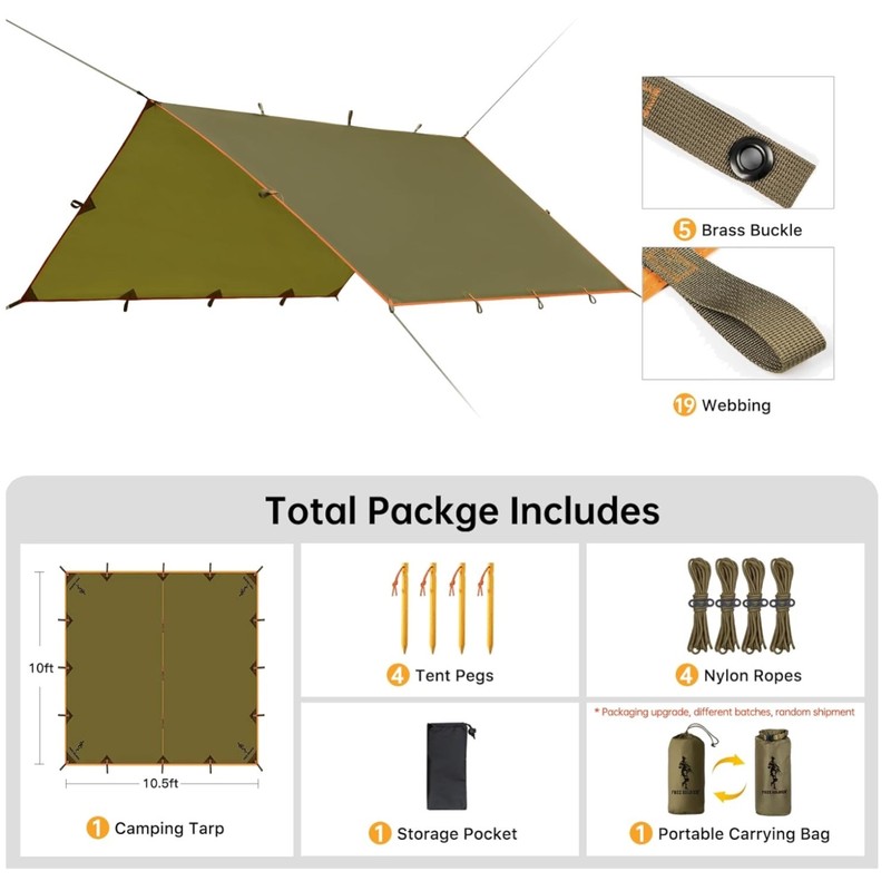 Portable Waterproof Camping Tarp Shelter