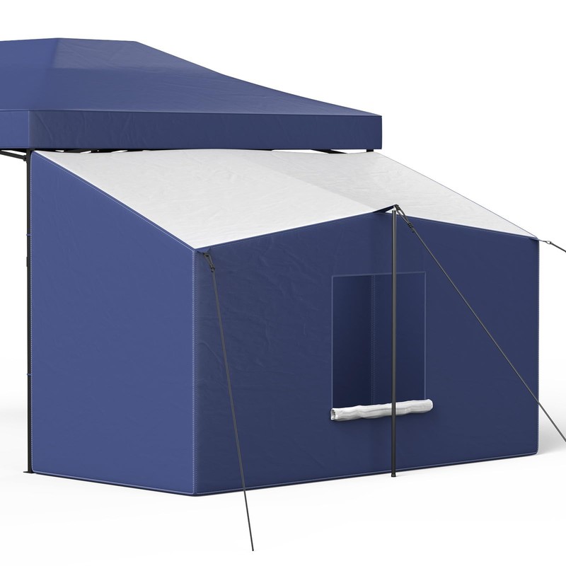 Camping Cube Side Tent for 10x10 Pop Up Canopy, Waterproof Gazebo Room with M...