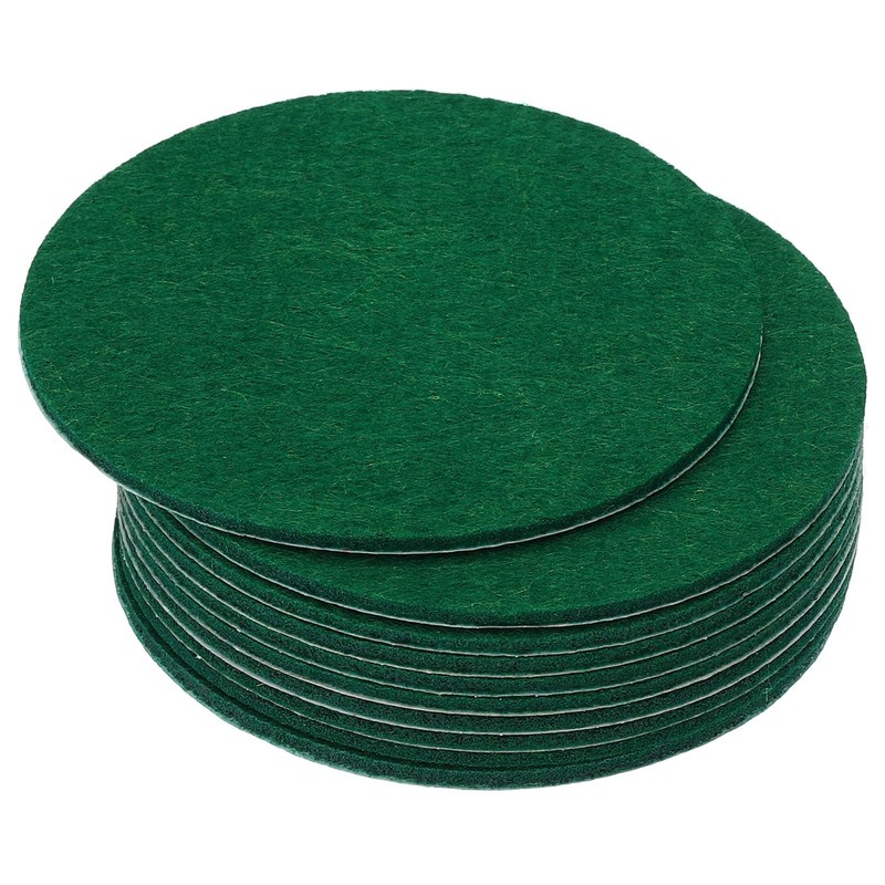 Felt Glides for Chairs with 2.5 Inch Diameter, Pack of 10, 2 mm Thick, Round, White...
