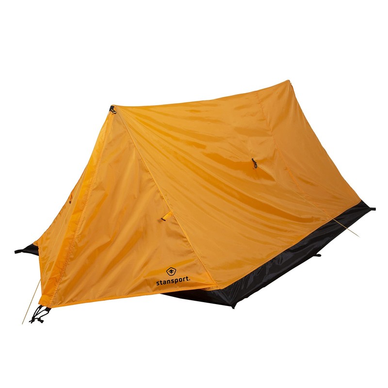 Stansport Eagle 2-Person Backpacking Tent Orange A-Frame Lightweight