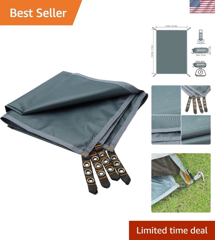 Lightweight Waterproof Camping Tarp with Drawstring Bag for Outdoor Adventures